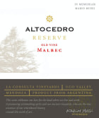 Altocedro Old Vine Reserve Malbec 2022  Front Label