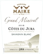 Domaine Henri Maire Grand Mineral Cotes du Jura Savagnin 2018  Front Label
