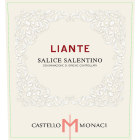 Castello Monaci Liante Salice Salentino 2018  Front Label