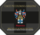 Ciacci Piccolomini d'Aragona Brunello di Montalcino Pianrosso 2019  Front Label