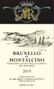 La Serena Brunello di Montalcino 2019  Front Label