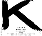 K Vintners Milbrandt Syrah 2020  Front Label