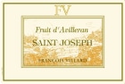 Francois Villard Saint-Joseph Fruit d'Avilleran Blanc 2020  Front Label
