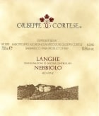 Giuseppe Cortese Langhe Nebbiolo 2020  Front Label
