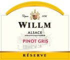 Willm Pinot Gris Reserve 2020  Front Label