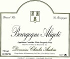 Domaine Charles Audoin Bourgogne Aligote 2021  Front Label