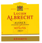 Lucien Albrecht Reserve Riesling 2021  Front Label