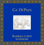 La Spinetta Barbera d'Asti Ca Di Pian 2020  Front Label