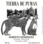 Roberto Henriquez Tierra de Pumas 2020  Front Label