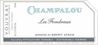 Champalou Vouvray La Cuvee des Fondraux 2022  Front Label